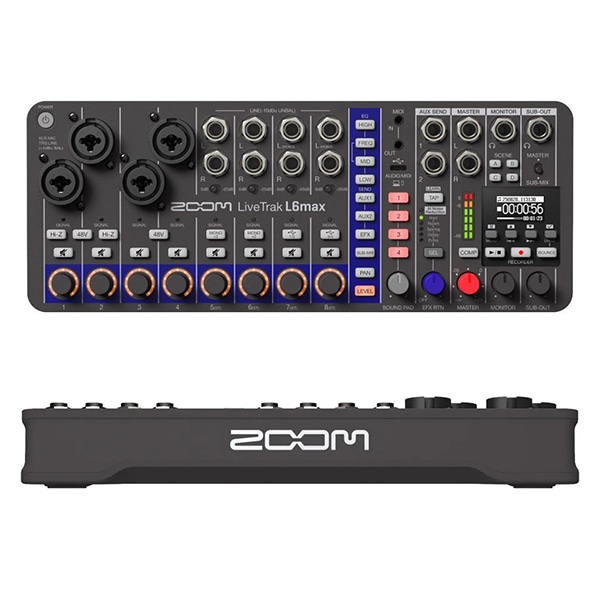 ZOOM(ズーム) デジタルミキサー&レコーダー L6max: モニター