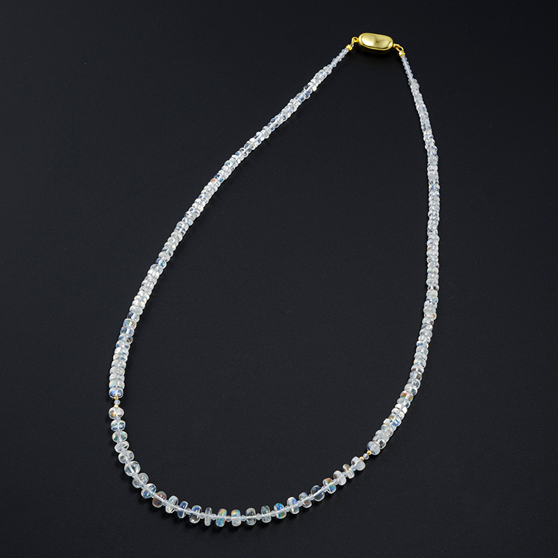 GSTV SV/K18YG レインボームーンストーン ＆ ムーンストーン