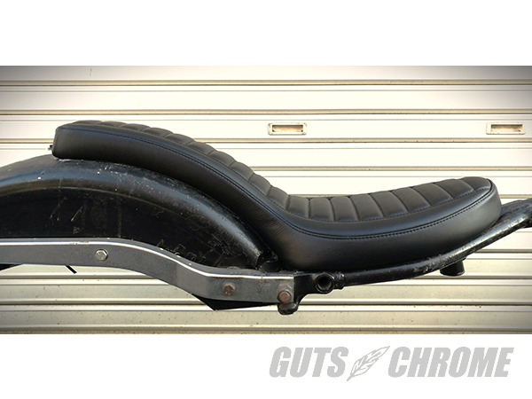 ▽HARD RIDE レザーコブラシート ブラック 4速フレーム用｜ハーレー