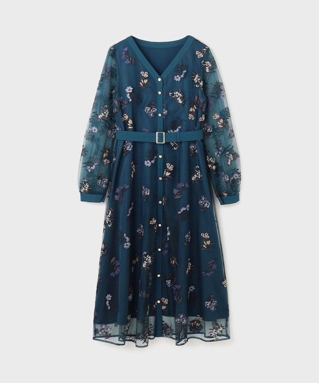 チュールフラワー刺繍ワンピース / GRACE CONTINENTAL | GRACE