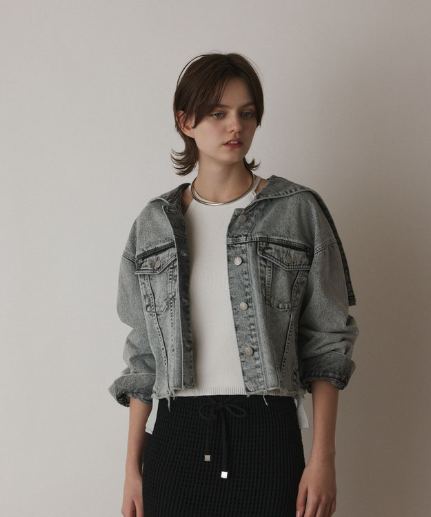 フードジップデニムジャケット / GRACE CONTINENTAL | GRACE