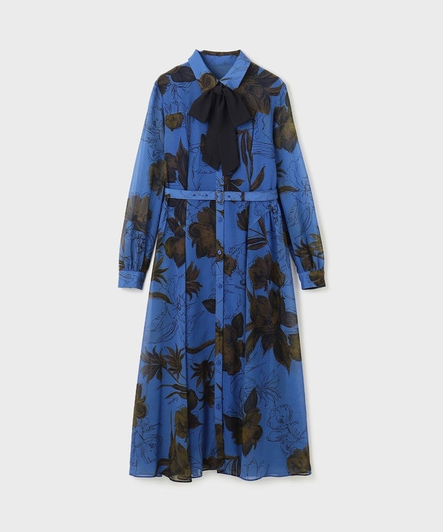 リボン付ロゴフラワープリントワンピース / GRACE CONTINENTAL | GRACE