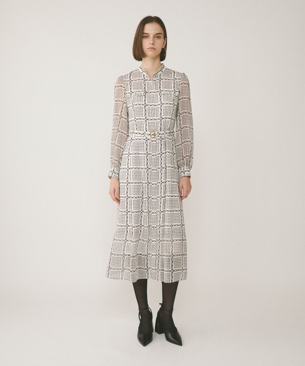 チェーンチェックプリントワンピース / GRACE CONTINENTAL | GRACE