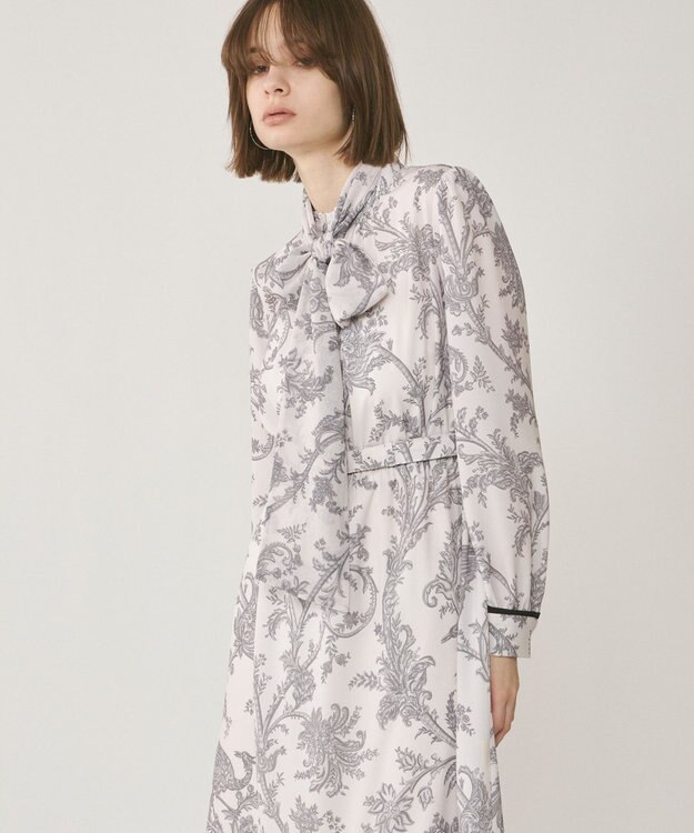 サラサプリントリボン付ワンピース / GRACE CONTINENTAL | GRACE