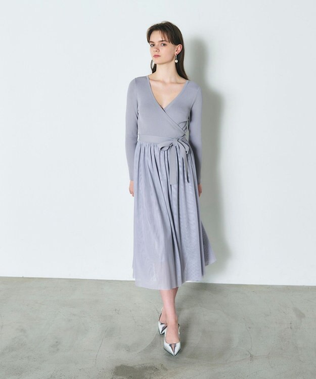 チュールコンビニットワンピース / GRACE CONTINENTAL | GRACE