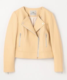 ノーカラーレザーライダースジャケット / GRACE CONTINENTAL | GRACE