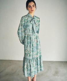 フラワー刺繍ボウタイワンピース / GRACE CONTINENTAL | GRACE