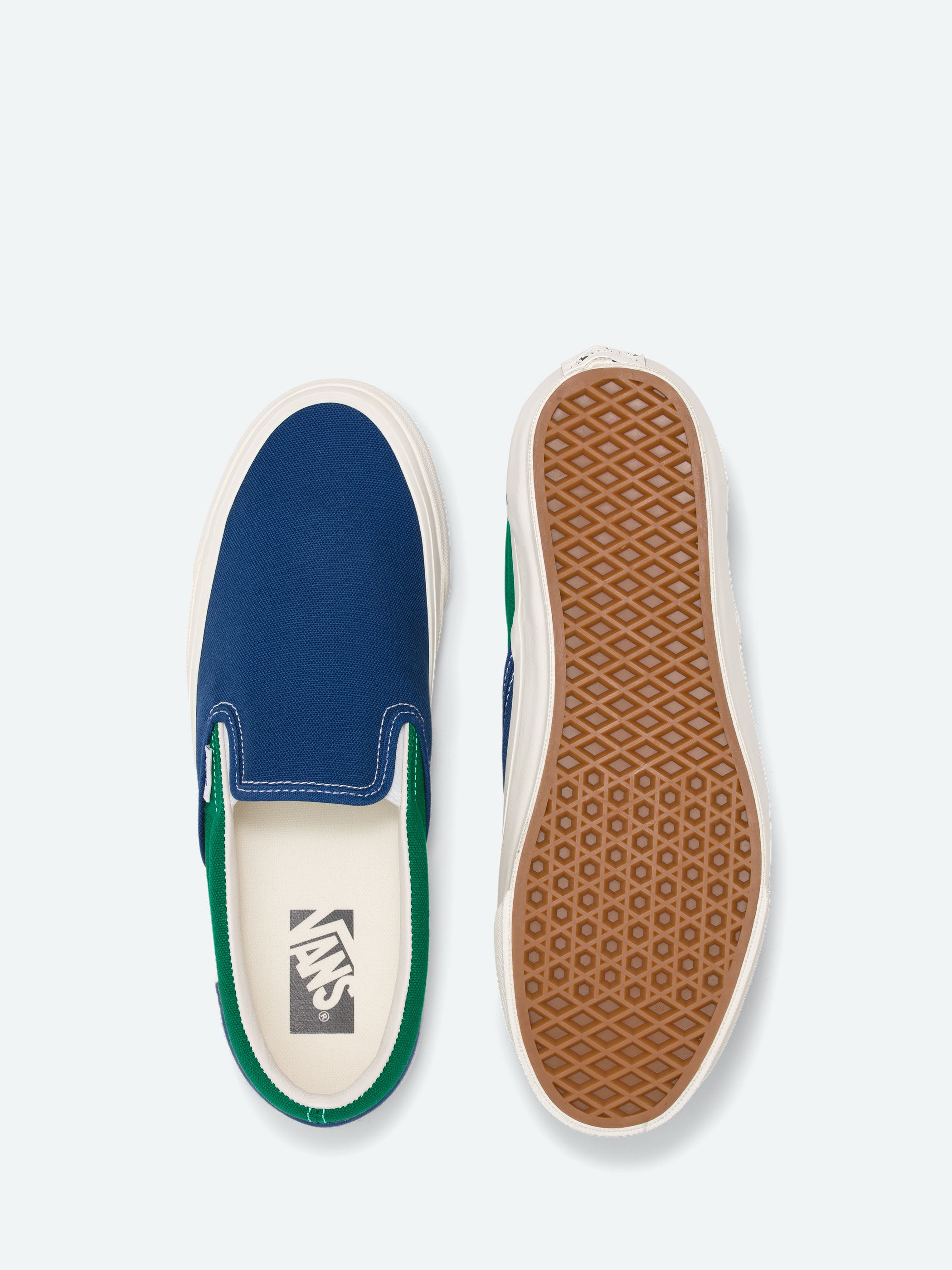 Vans - Slip-On Reissue 98 LX in Blue and Green – gravitypope
