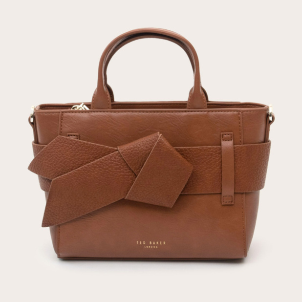 Ted Baker JIMISIE Tan Mini Knot Bow Handbag | Great British Brands USA