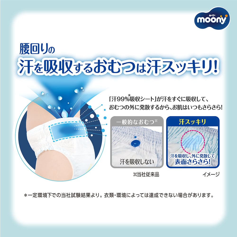 ムーニーマン 汗スッキリ 男女共用L 40枚｜ユニ・チャーム ダイレクト