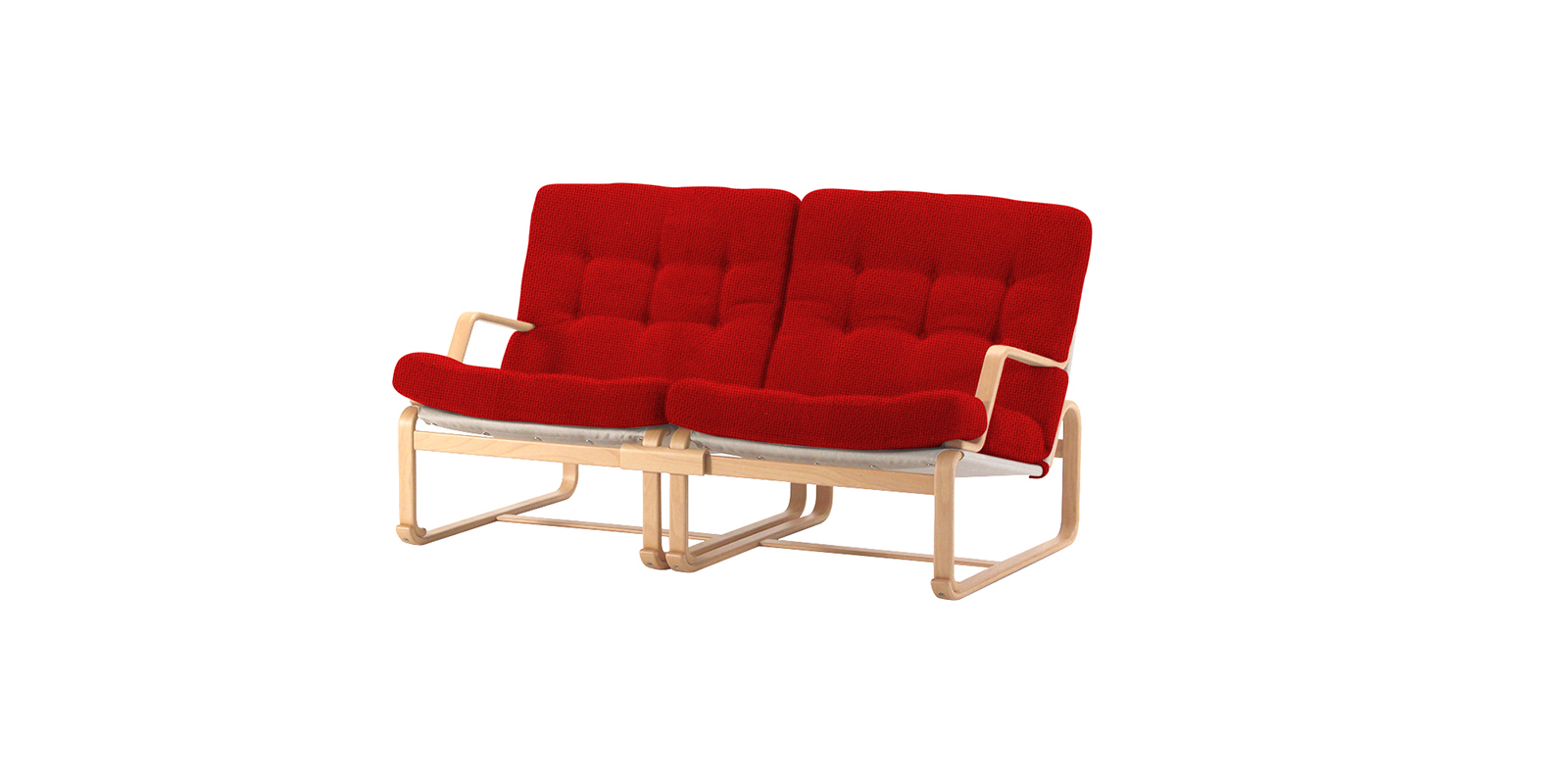 天童木工 Margaretaソファ2シーター・エヌシー/レッド | D&DEPARTMENT