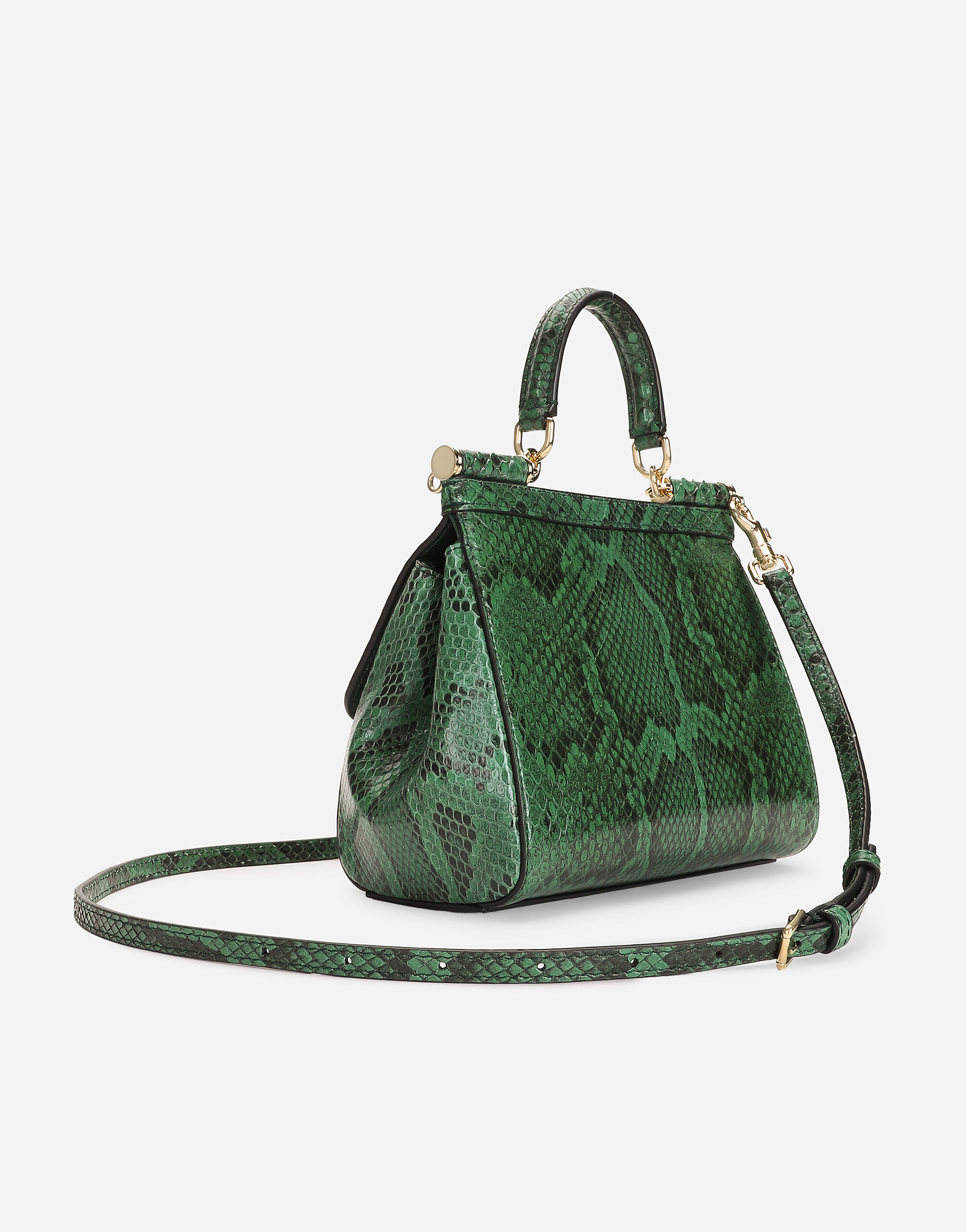 Medium Sicily handbag in Green for Women | Dolce&Gabbana® US