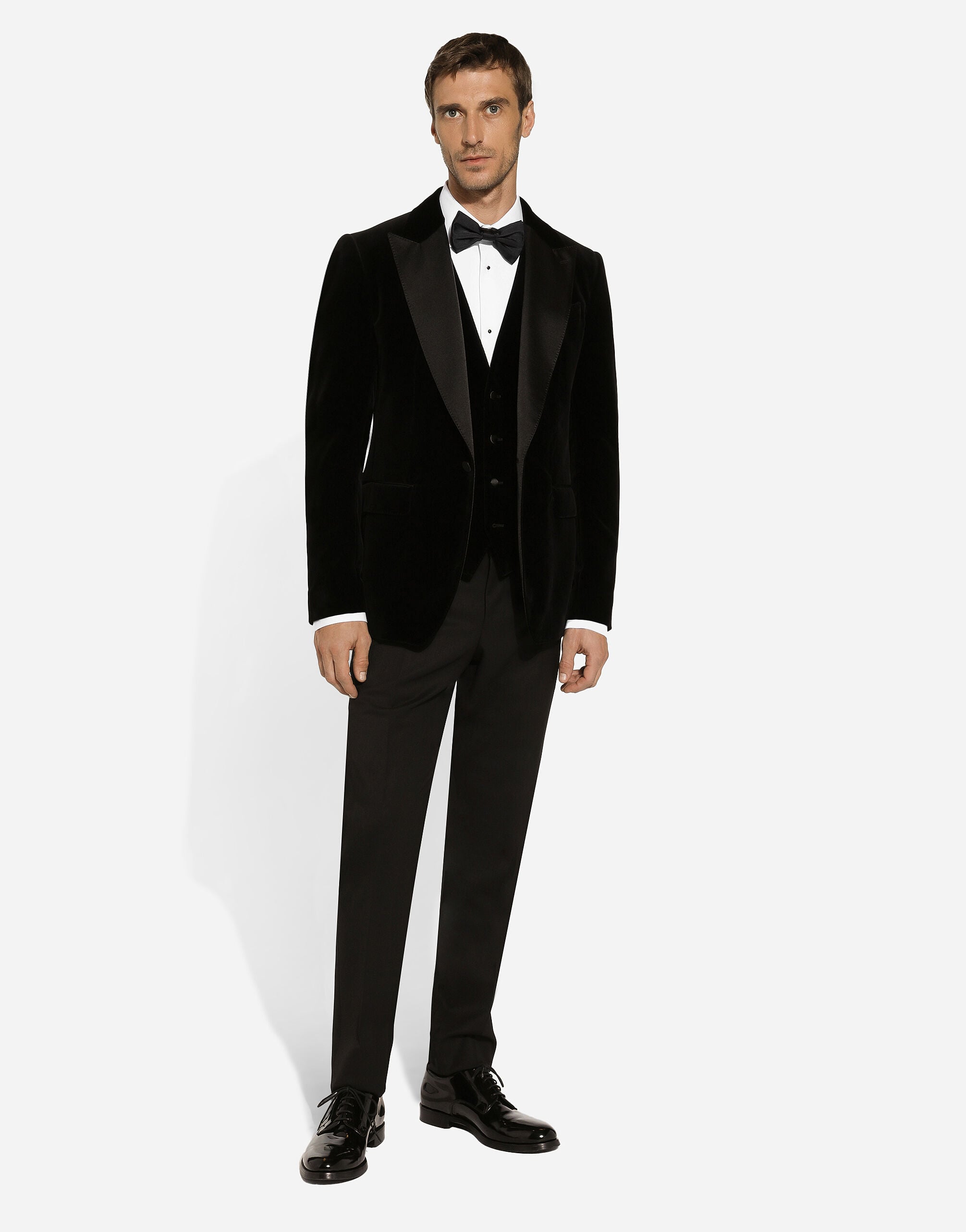 Velvet tuxedo jacket in Black for Men | Dolce&Gabbana® US