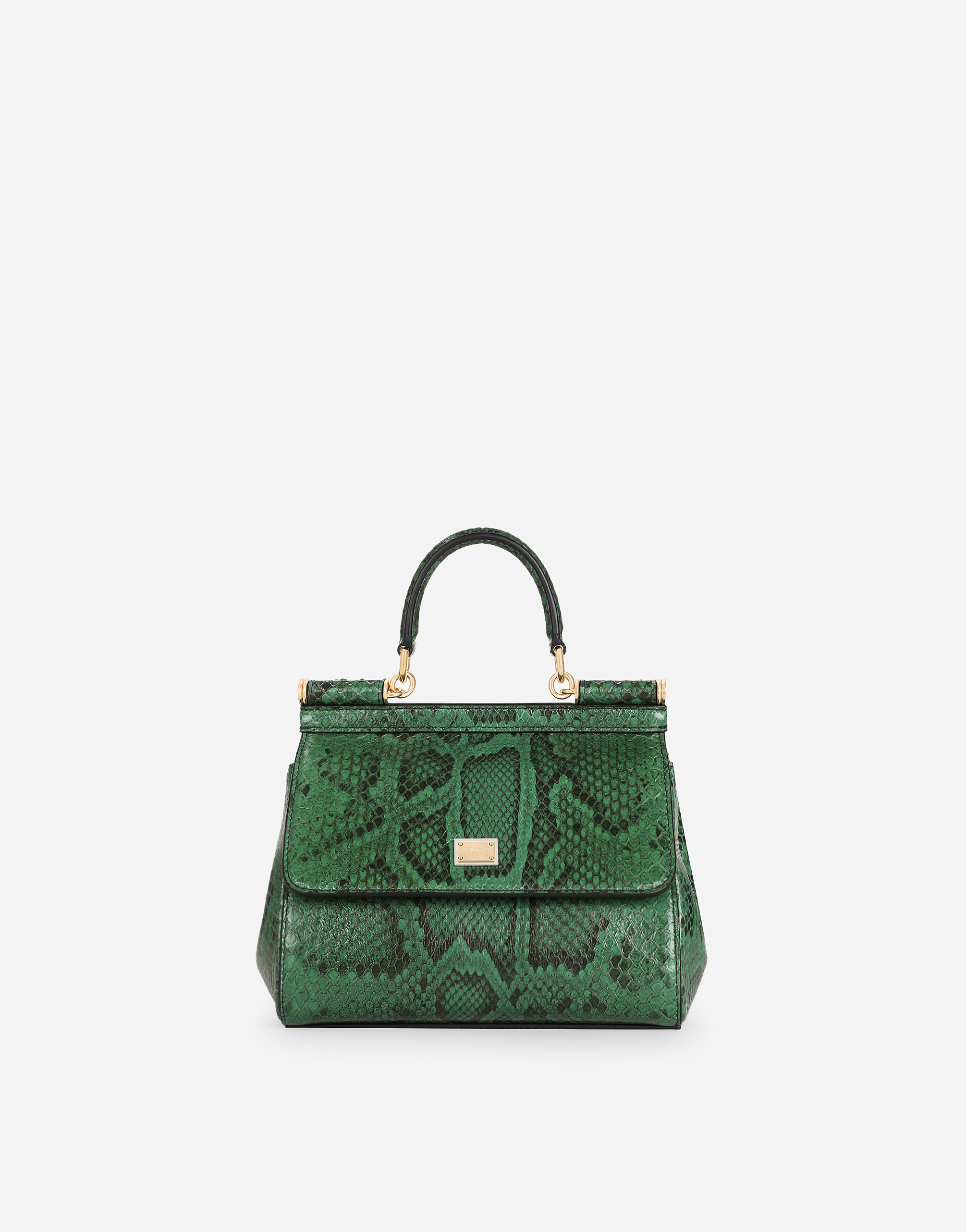 Medium Sicily handbag in Green for Women | Dolce&Gabbana® US