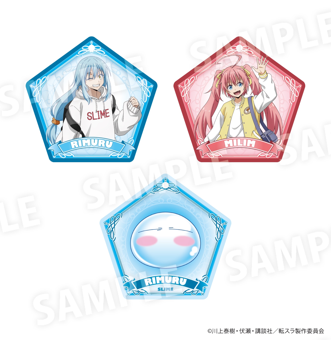 中古】バッジ・ビンズ 全5種セット 「転生したらスライムだった件×ドン