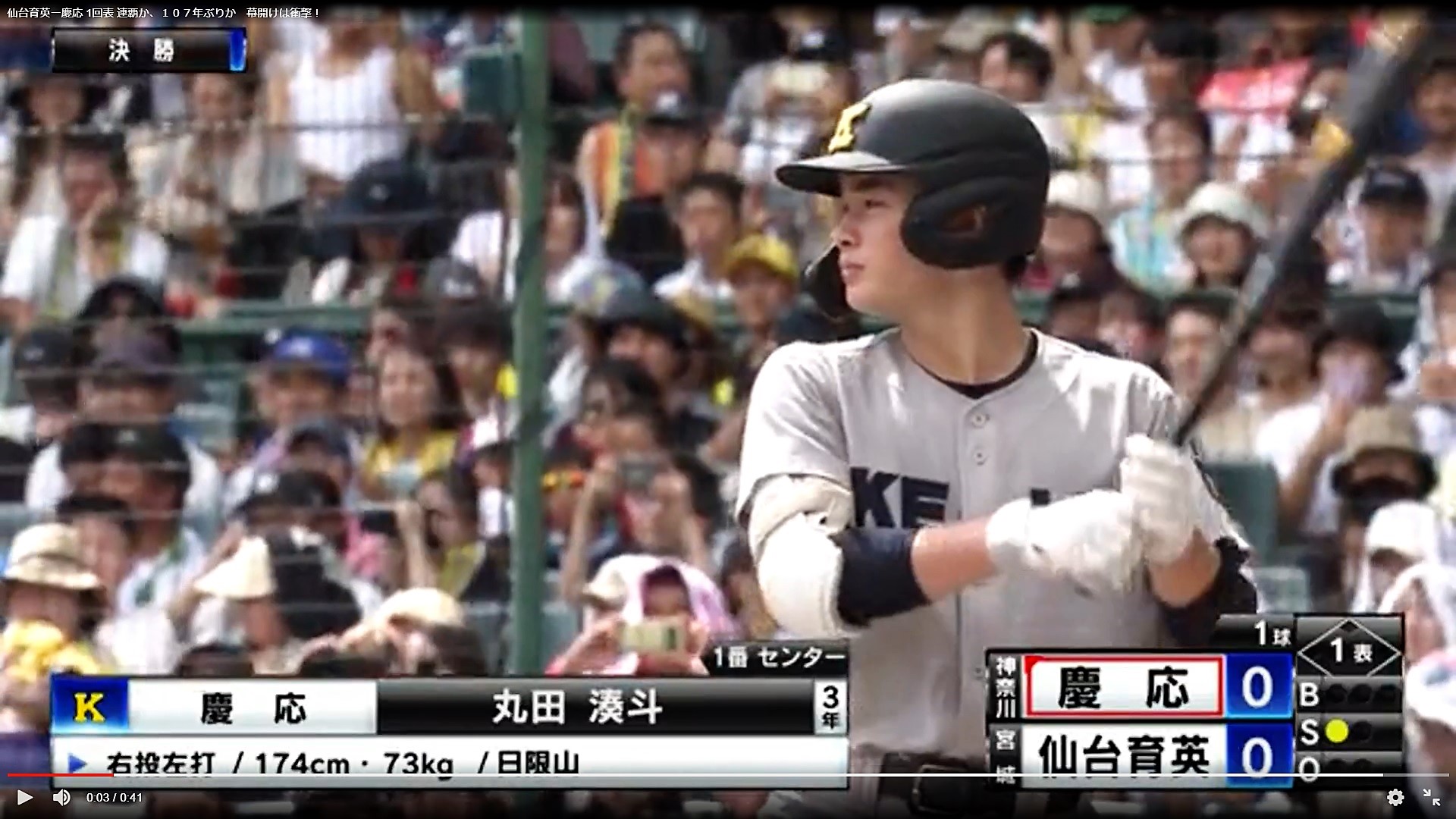 甲子園】祝・優勝！陸の王者 慶應、頂点極める | 慶應義塾大学理工学部