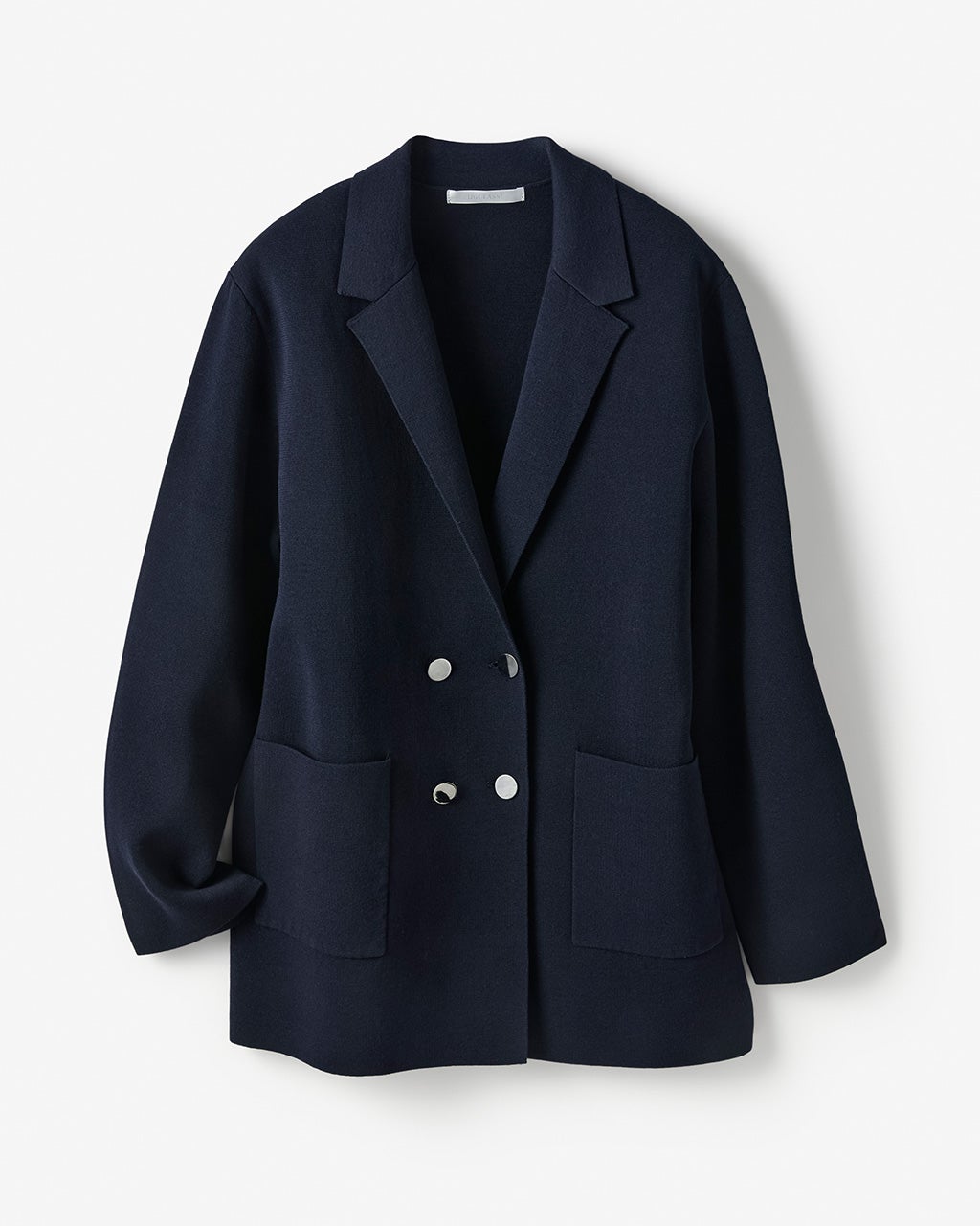 コットン混・ニットテーラードジャケット/DoCLASSE