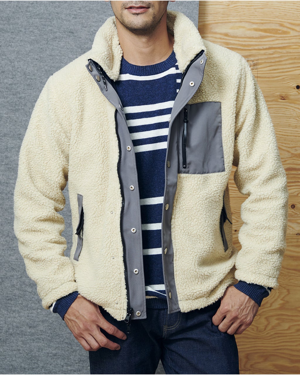 シェルパフリース リバーシブルブルゾン/DoCLASSE