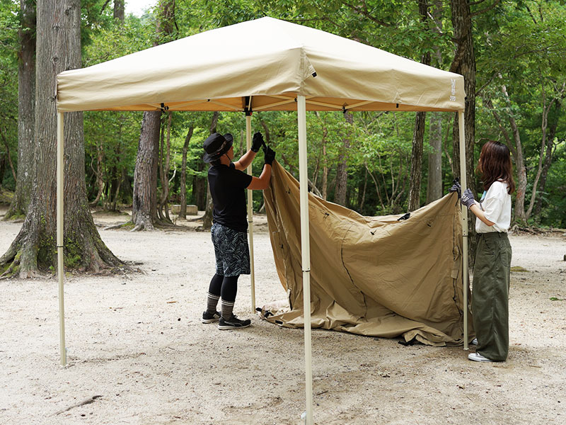 販売終了】TCサイドテントM（タン） T1-680-TN - DOD（ディーオー