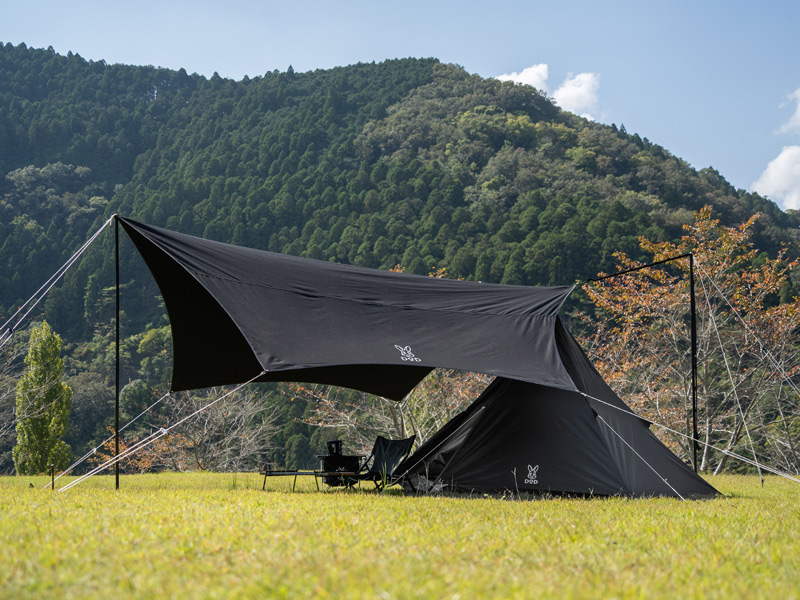 DOD ALL RIGHT アウトドアタープ 黒 DOD ALL RIGHT アウトドアタープ