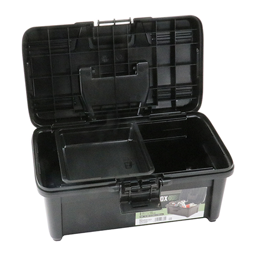 ツールボックス 2段トレー付 FOB-340BK SK11 プラスチック工具箱 2段