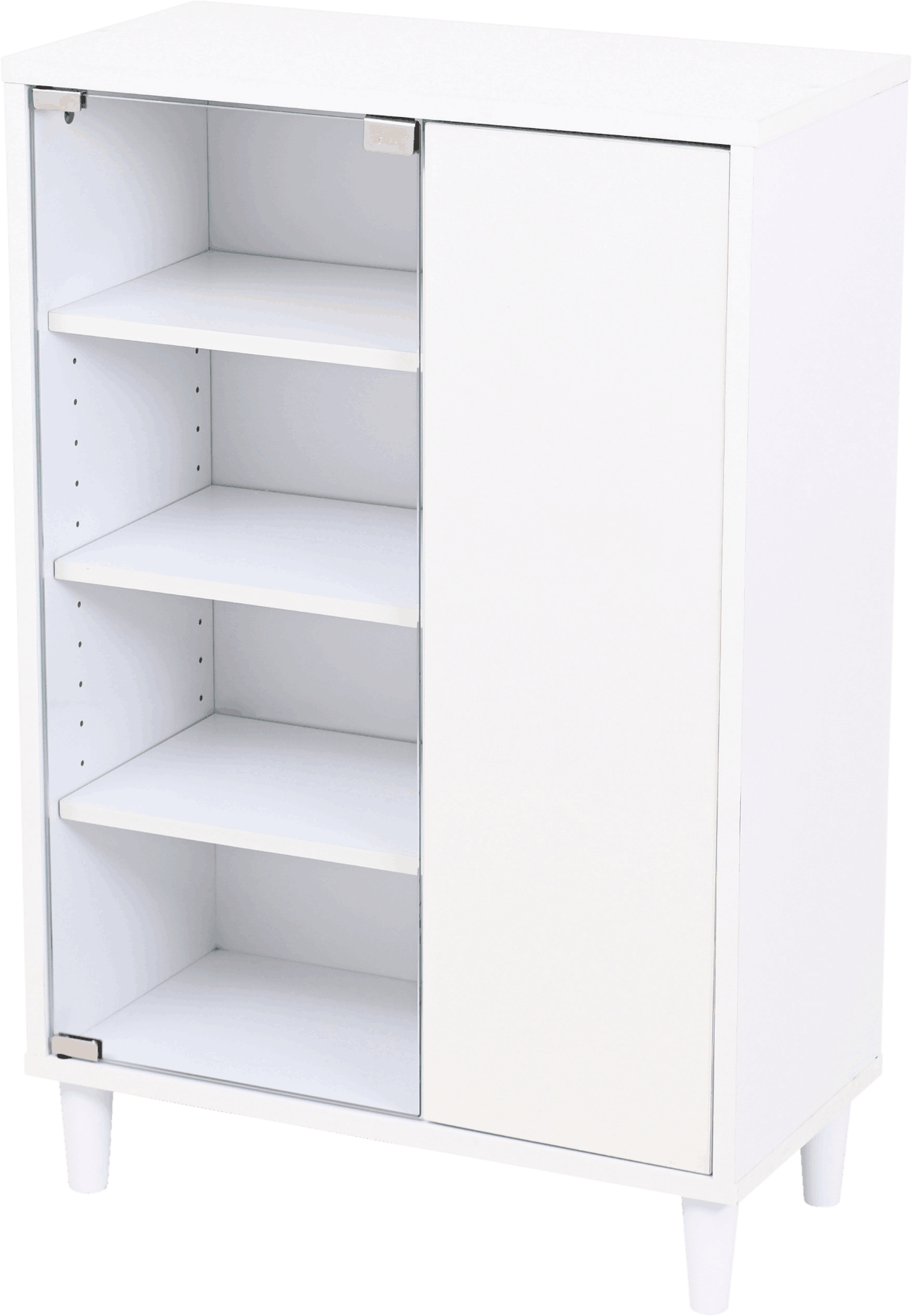 キャビネット ガラスキャビネット 北欧 ガラス扉 FSI-0004-WH JKプラン