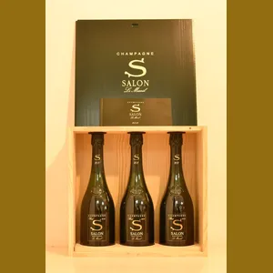 2013年 サロン ブラン・ド・ブラン グラン・クリュ木箱入り3本