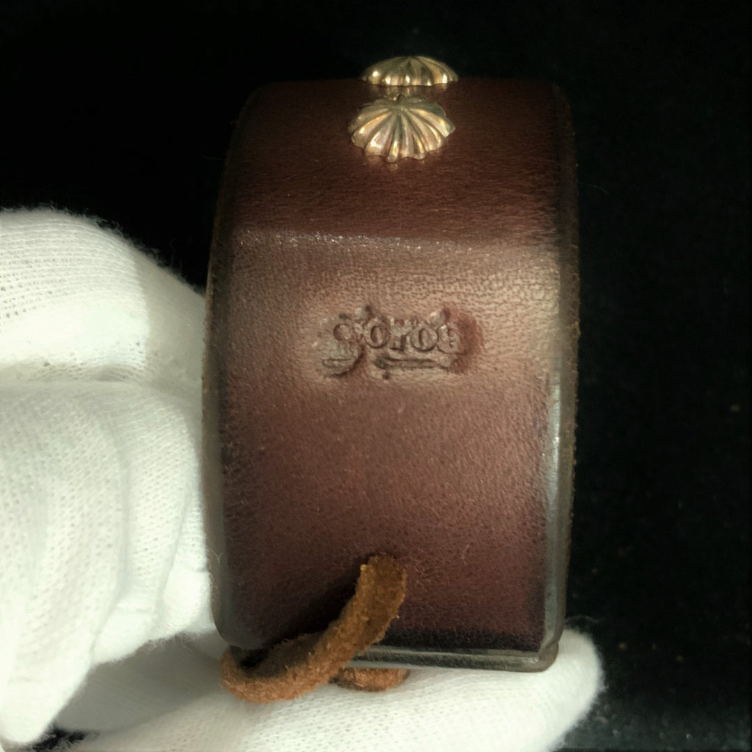 ゴローズ goro's [新品]K18付ウニコンチョ革ブレス(焦茶） – DELTAone