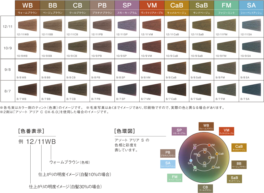 15）ナプラHB デミコスメティクスアソートアリア ヘアカラー 90本