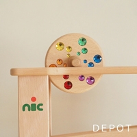 ニック社 【ニックスロープ用 ジュエル円盤】 nic 木製 スロープ 知育