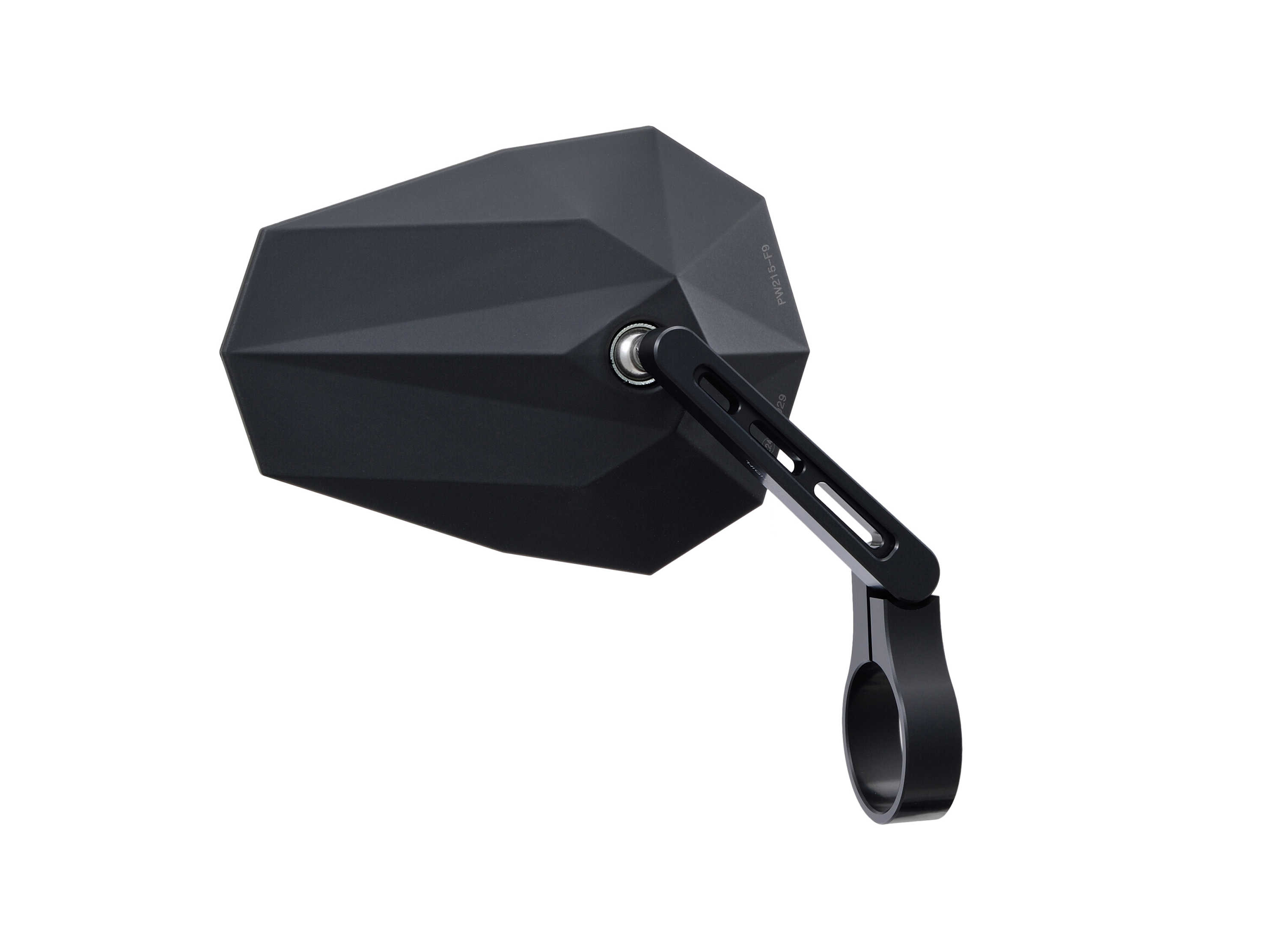 HIGHSIDER バーエンドミラー ステルス X5 マットブラック アダプター