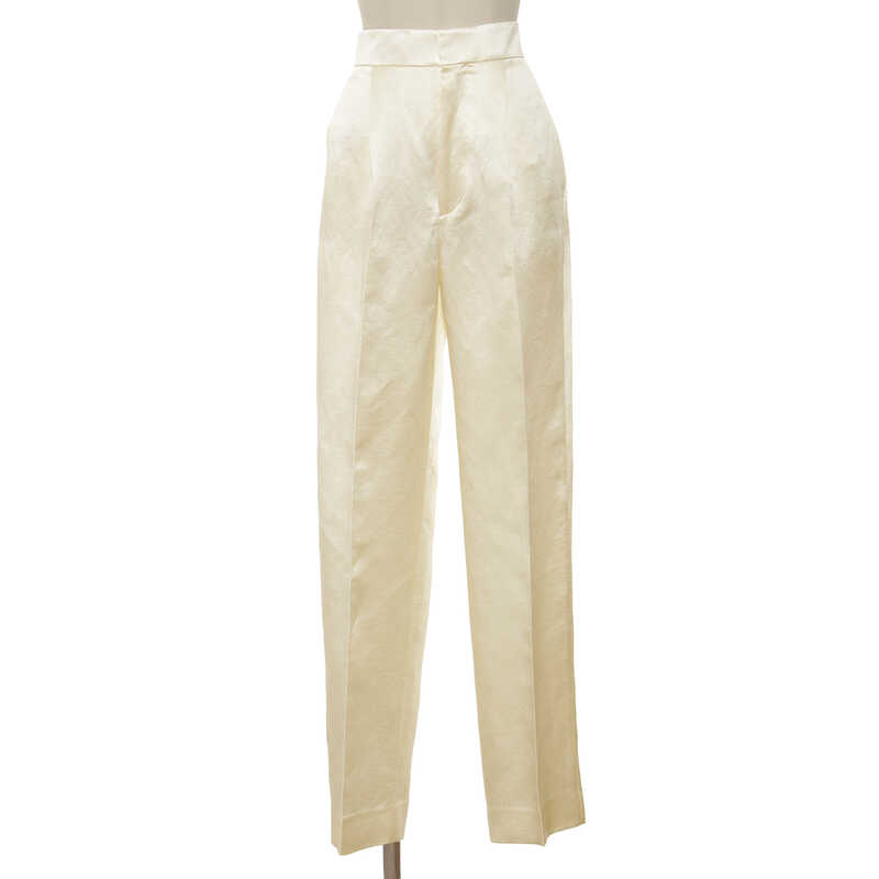 リネンシルクバックギャザーストレートパンツ｜大丸松坂屋オンライン