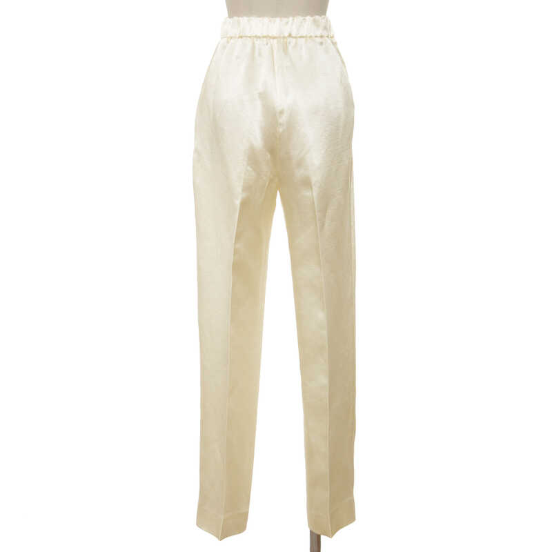 リネンシルクバックギャザーストレートパンツ｜大丸松坂屋オンライン