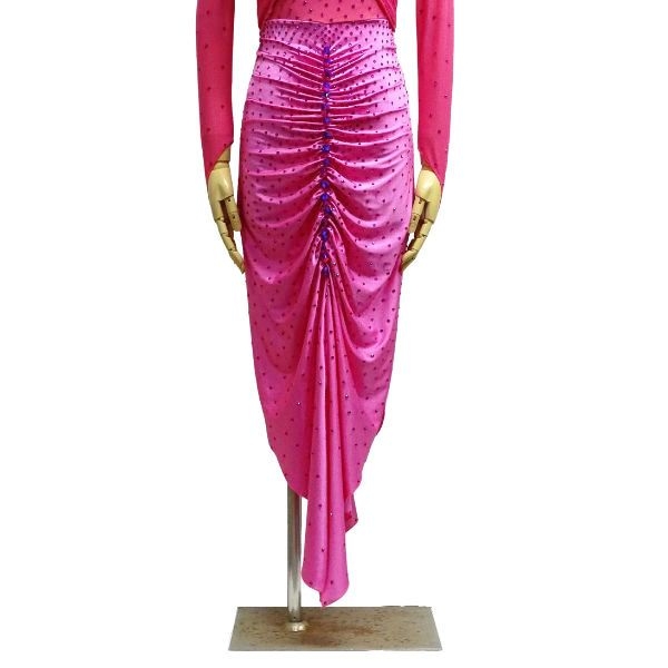 正装 ラテンドレス ラテンドレス KO138 ピンク 社交ダンス ルンバ 衣装