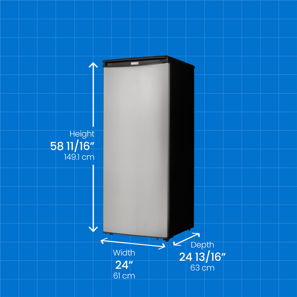 Danby Designer 8.5 cu. ft. Upright Freezer in Stainless Steel