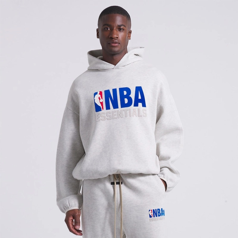 NBA x Essentials Gray Hoodie - NBA x Essentials Black Hoodie
