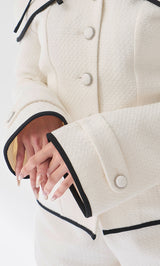 ボンディングツイードオフショルチュニック – Darich (ダーリッチ)