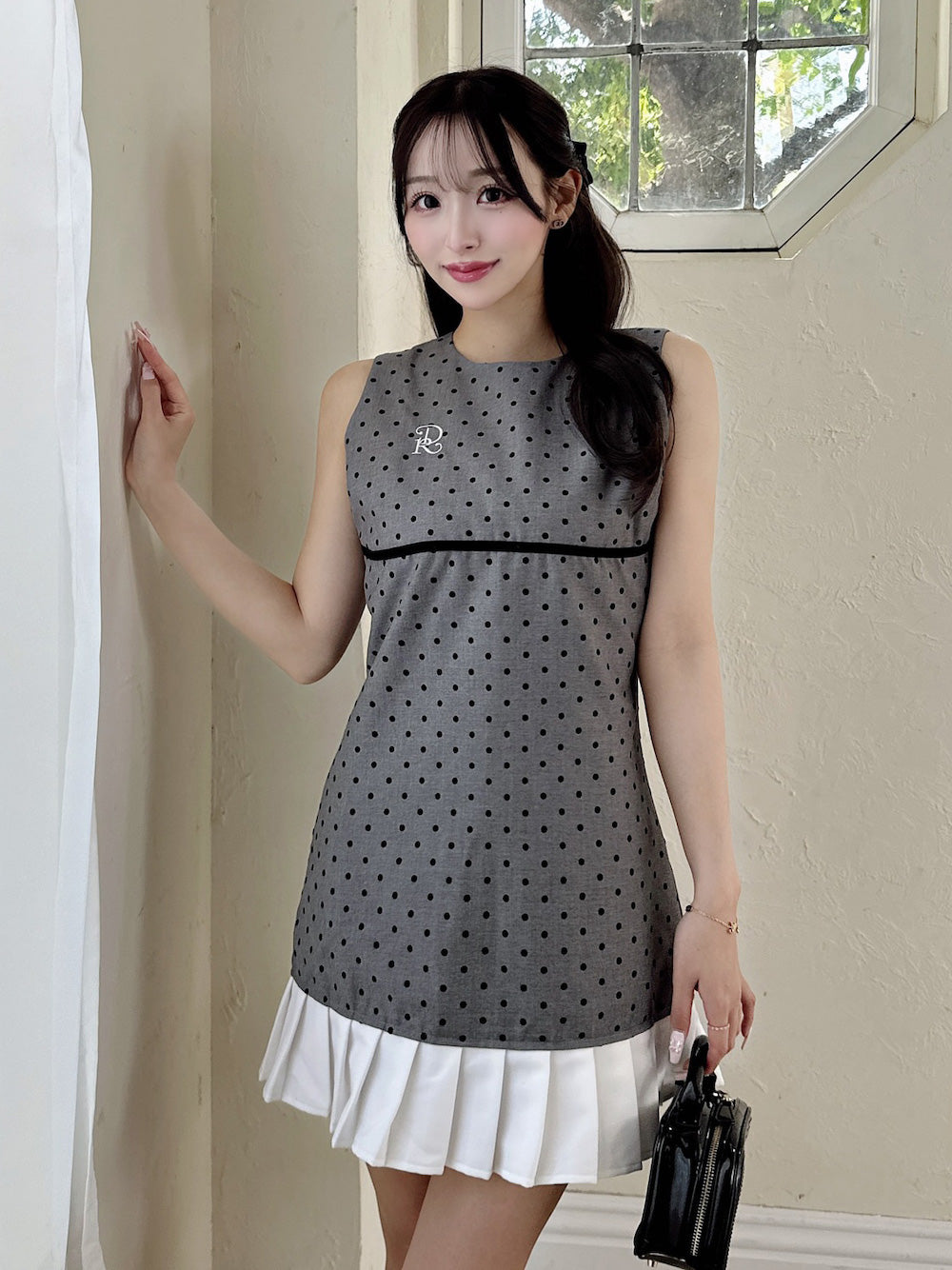 フロッキードットノースリミニワンピース – Darich (ダーリッチ)