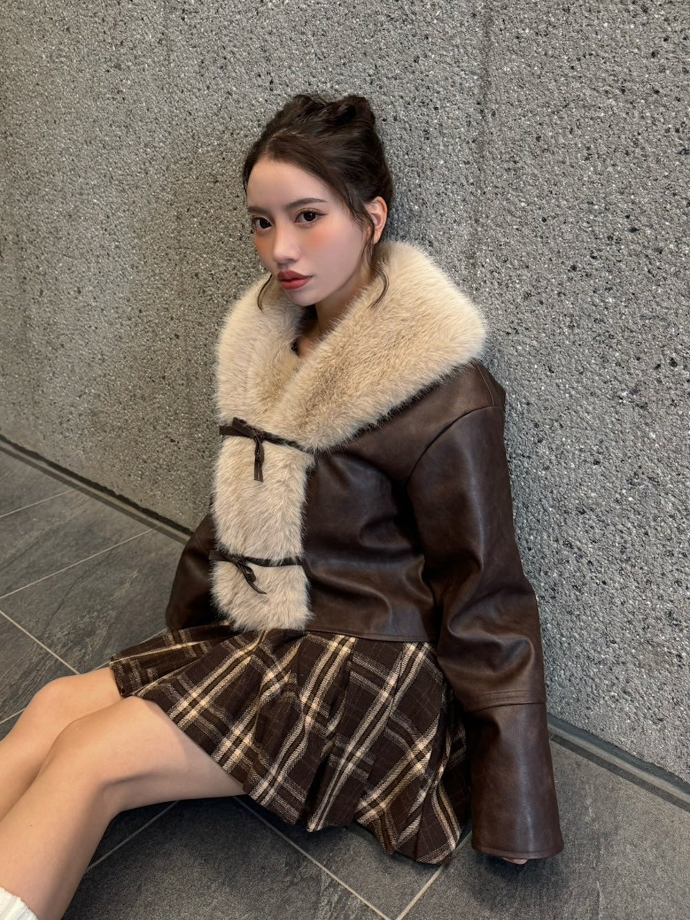 リボンベルトヴィンテージレザージャケット – Darich (ダーリッチ)