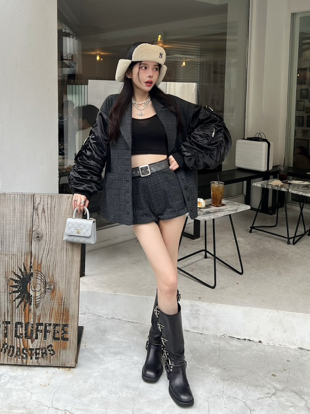 ハイウエストチェックショートパンツ – Darich (ダーリッチ)