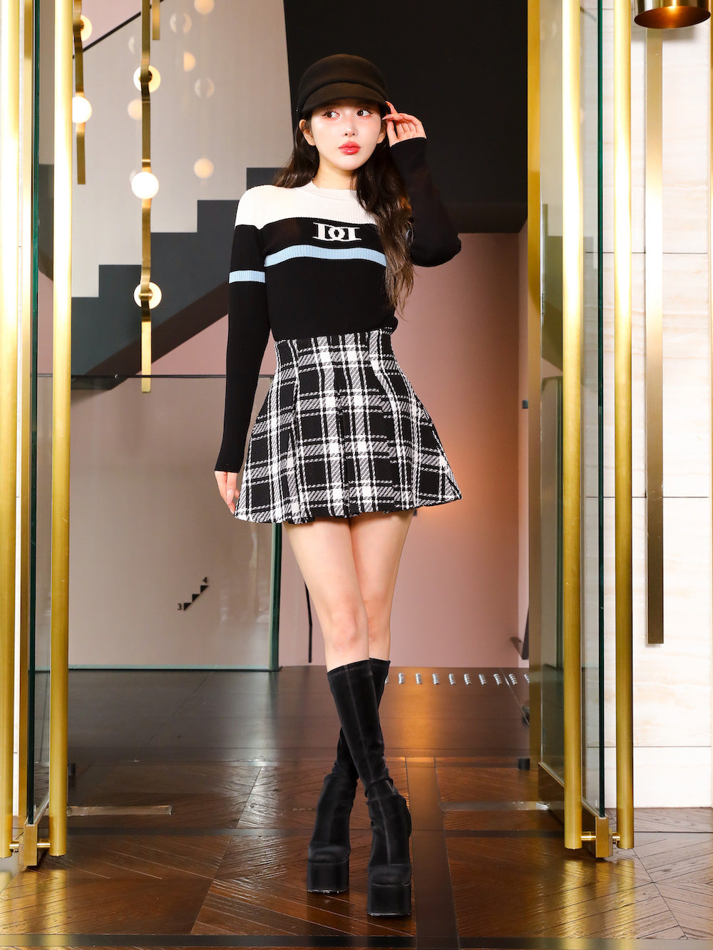 チェックツイードフレアミニスカート – Darich (ダーリッチ)