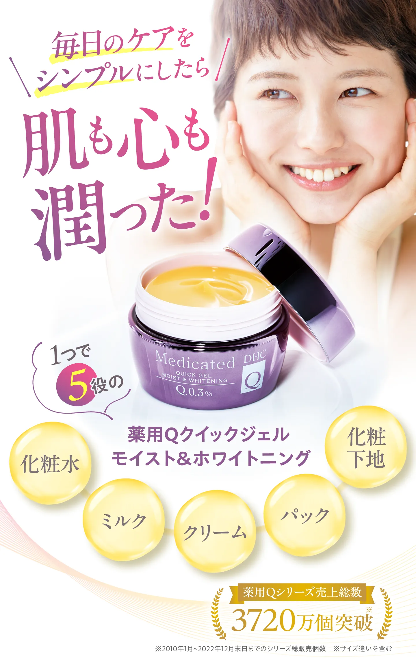 1つで満ちる潤い習慣～薬用Qクイックジェル～