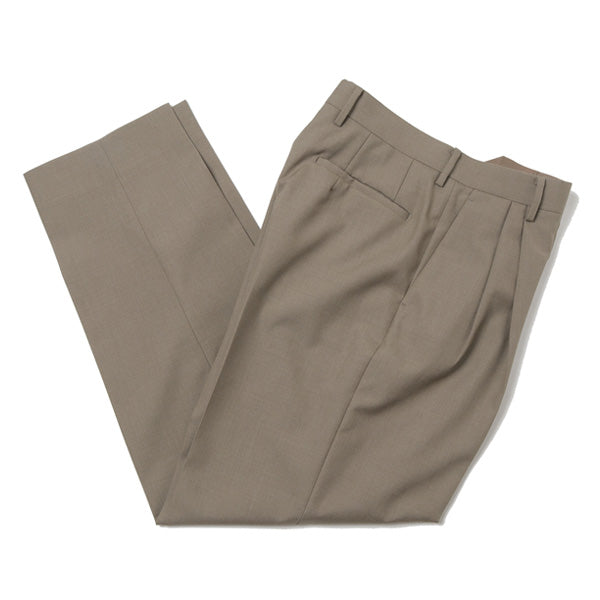BLUEFACED WOOL WIDE SLACKS (A21AP02BH) | AURALEE / パンツ (MEN