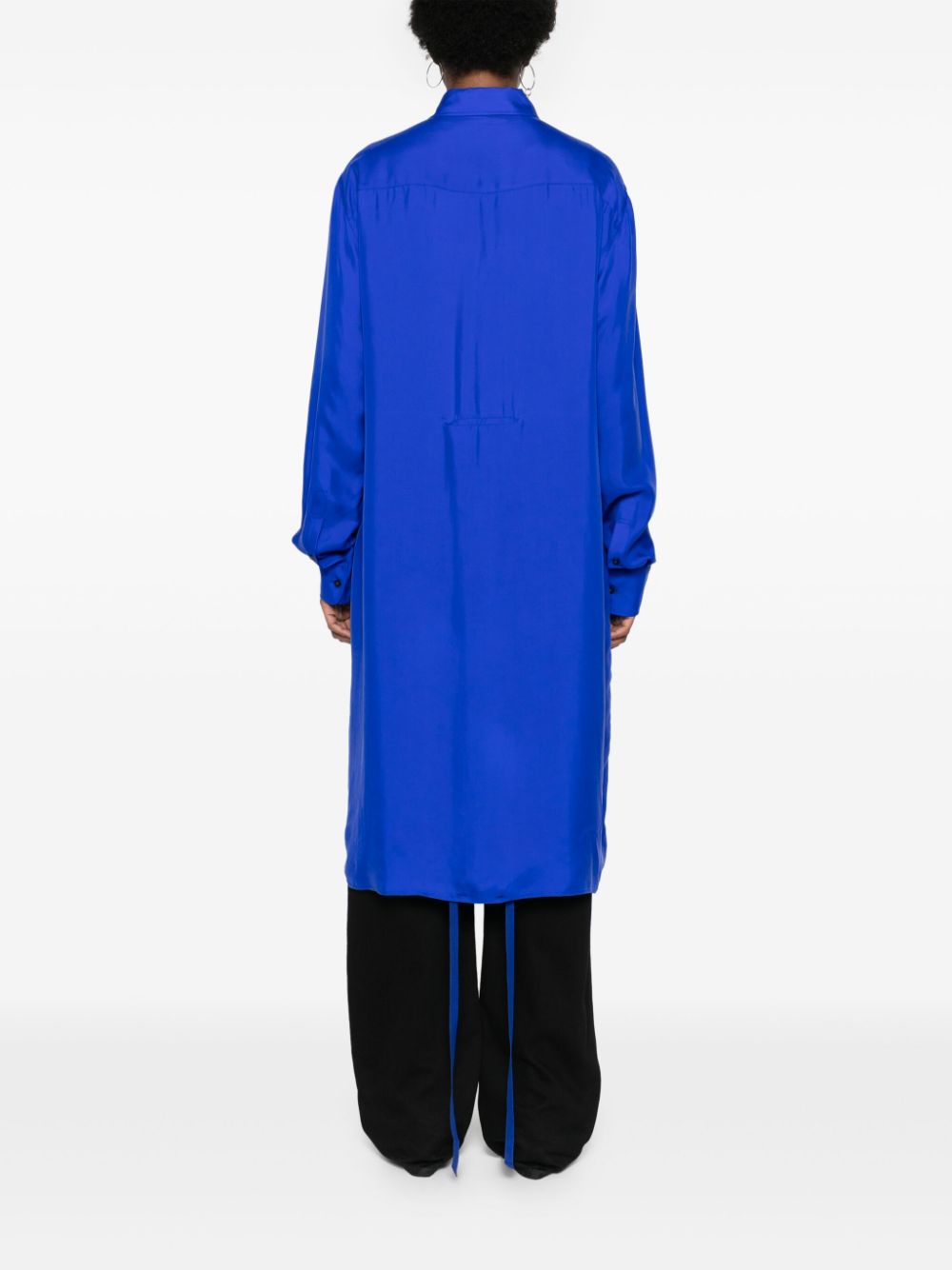 Blue gabi longline shirt Ann Demeulemeester - women - ANN