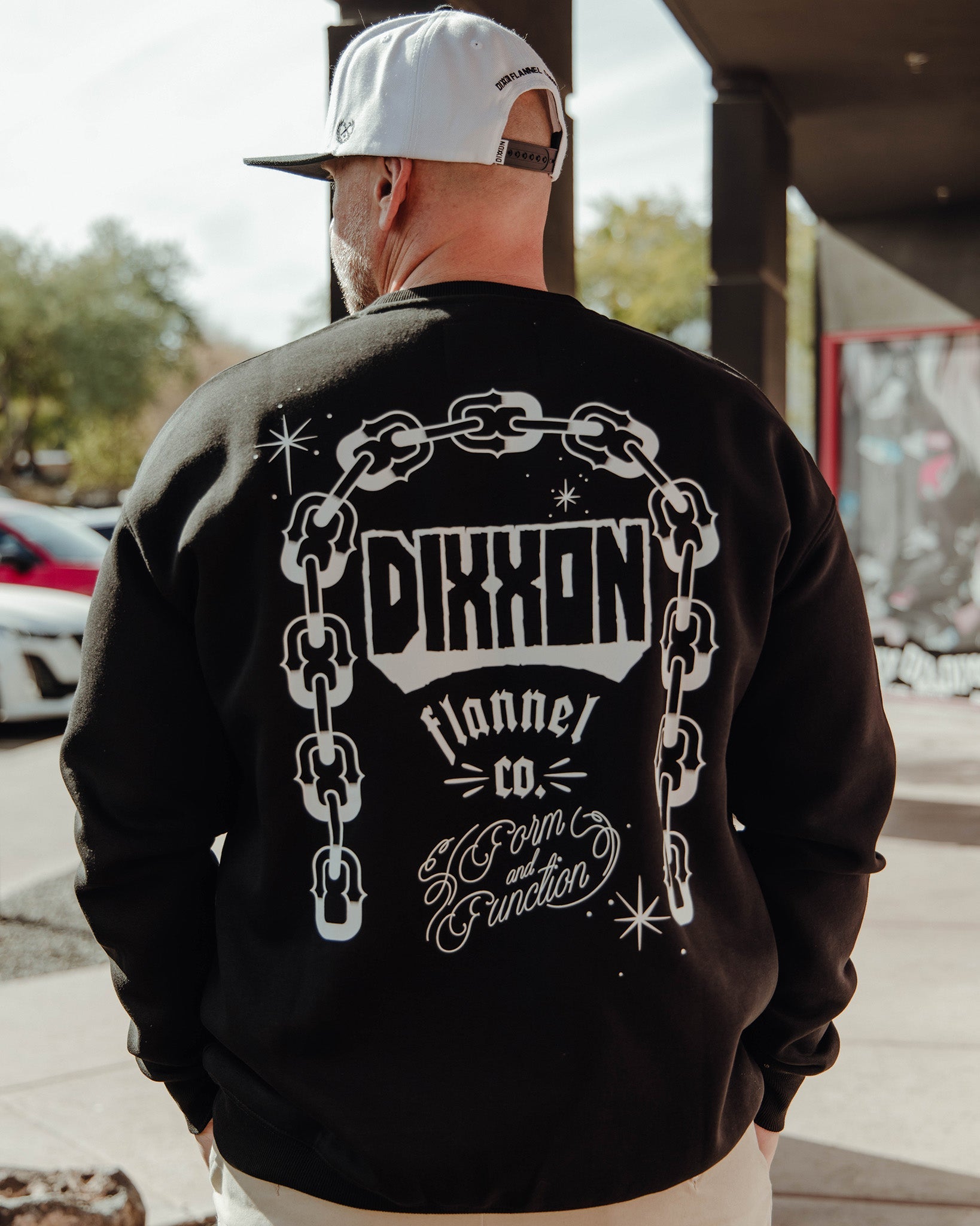 Dixxon White Westside Crewneck Sweatshirt - Black | Shop Now