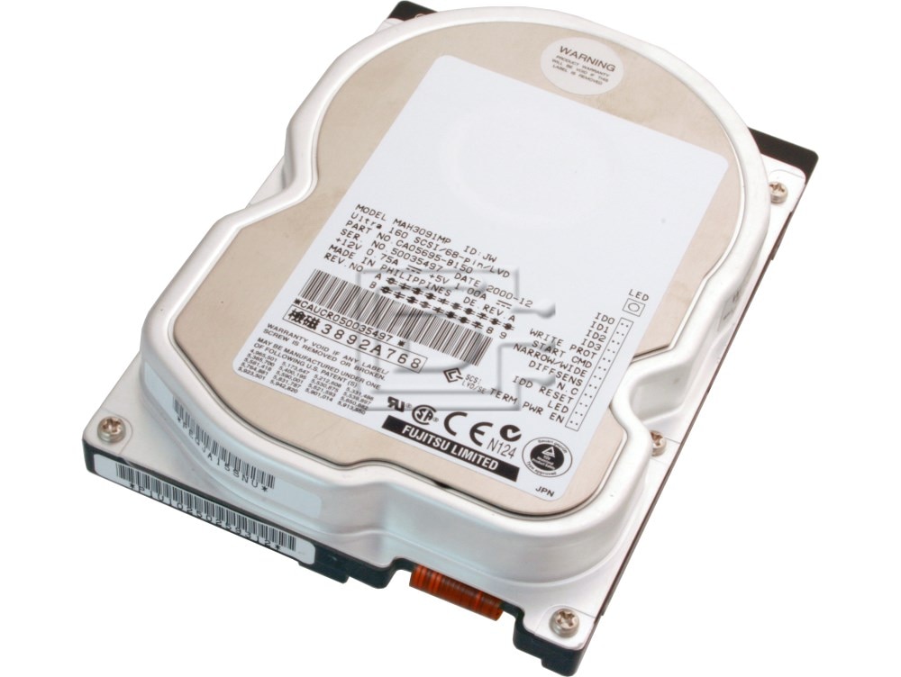 Fujitsu MAH3091MP 9GB 68pin SCSI Hard Drive