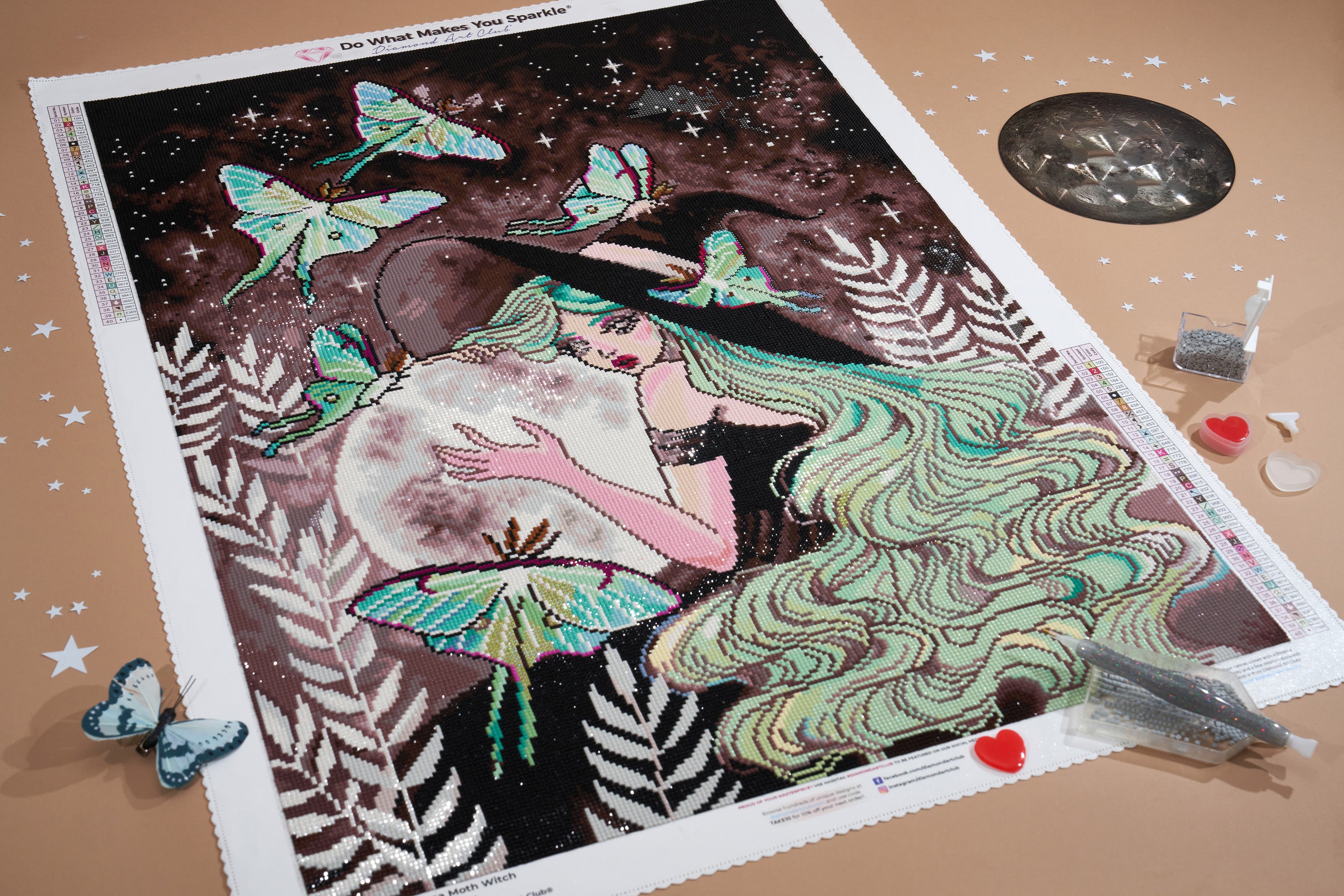 Luna Moth Witch – Diamond Art Club