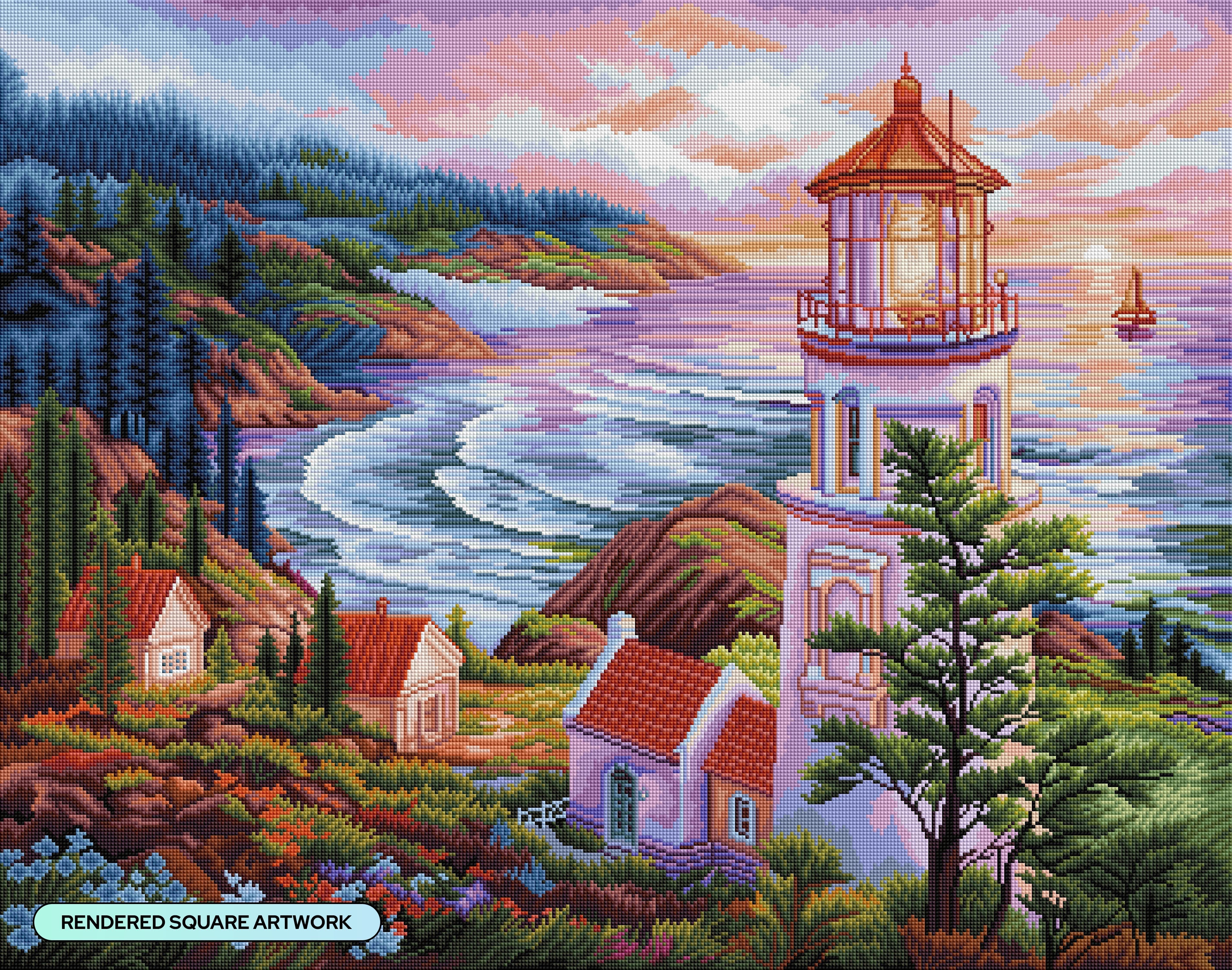 Sunset at Heceta Head – Diamond Art Club