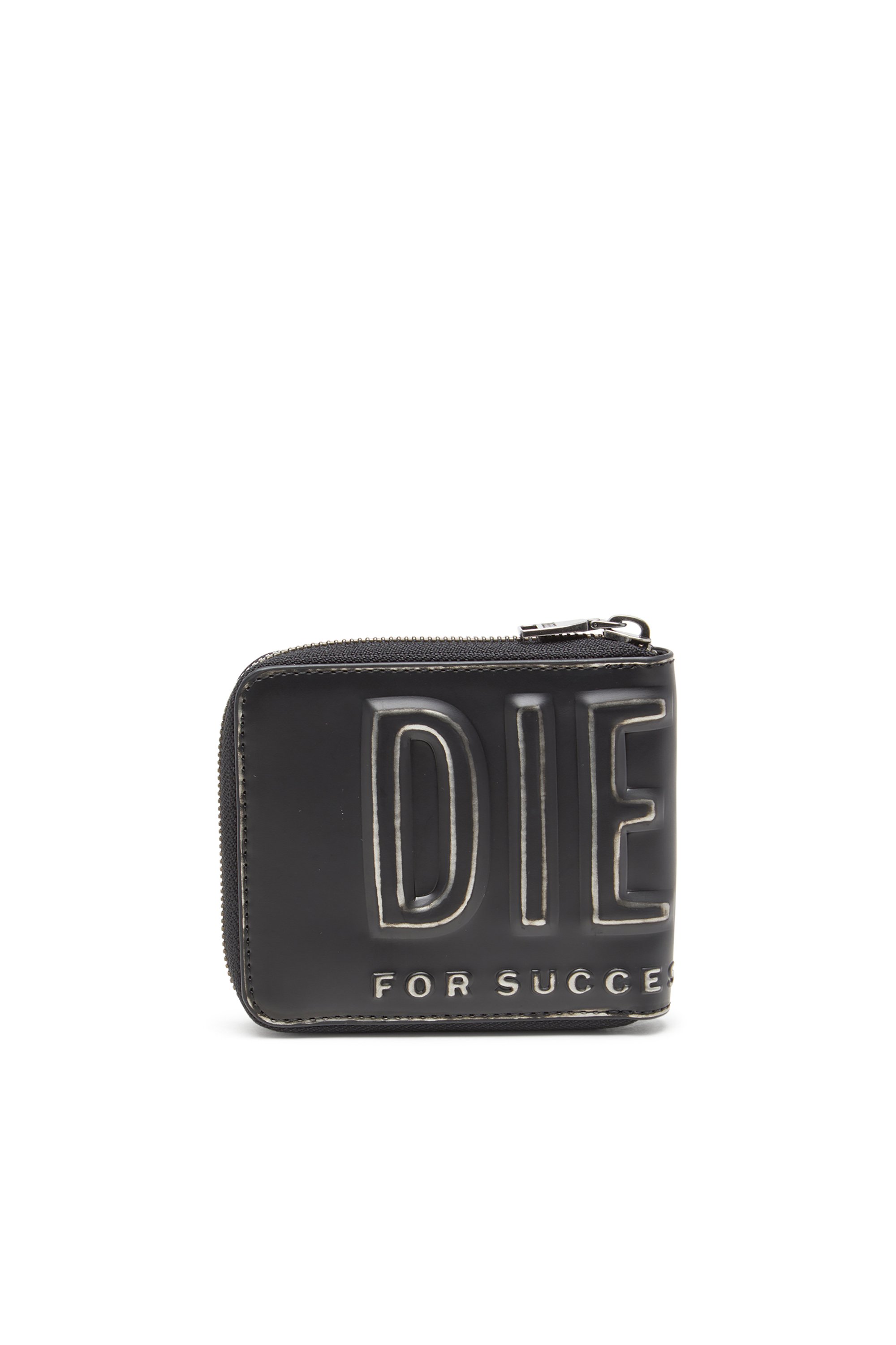 DSL 3D -CONTINENTAL ZIP L ロングウォレット｜ブラック｜メンズ｜DIESEL