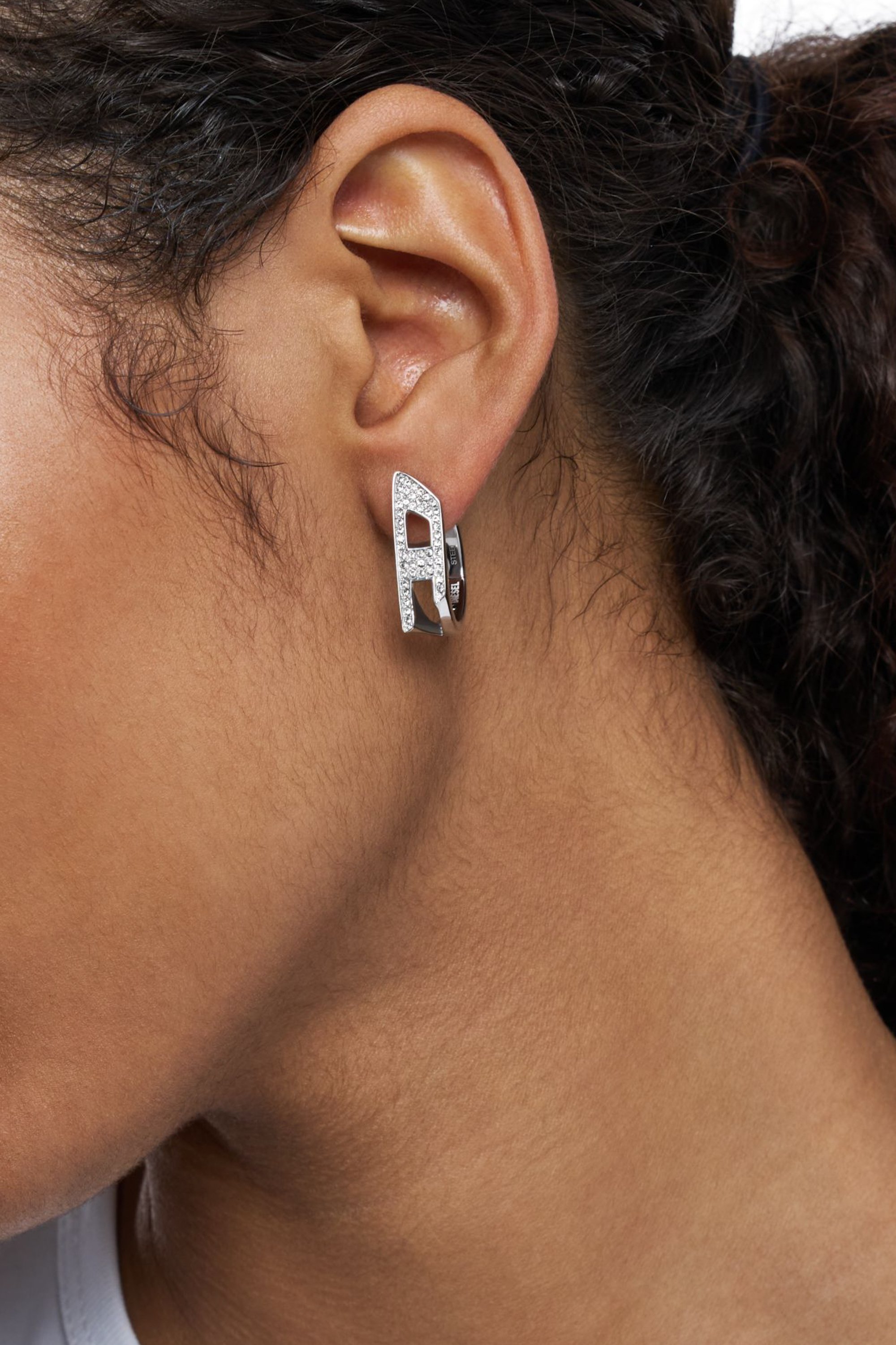 DX1628040 JEWELLERY ピアス（片耳用）｜シルバー｜ウィメンズ｜DIESEL